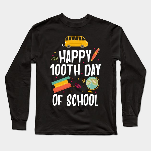 100 Days Of School Cute T-shirt Long Sleeve T-Shirt by KsuAnn